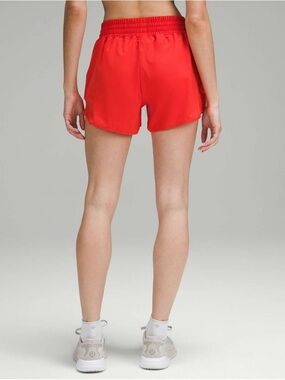 Lululemon Hotty Hot High-Rise Lined Short 4" - Hot Heat